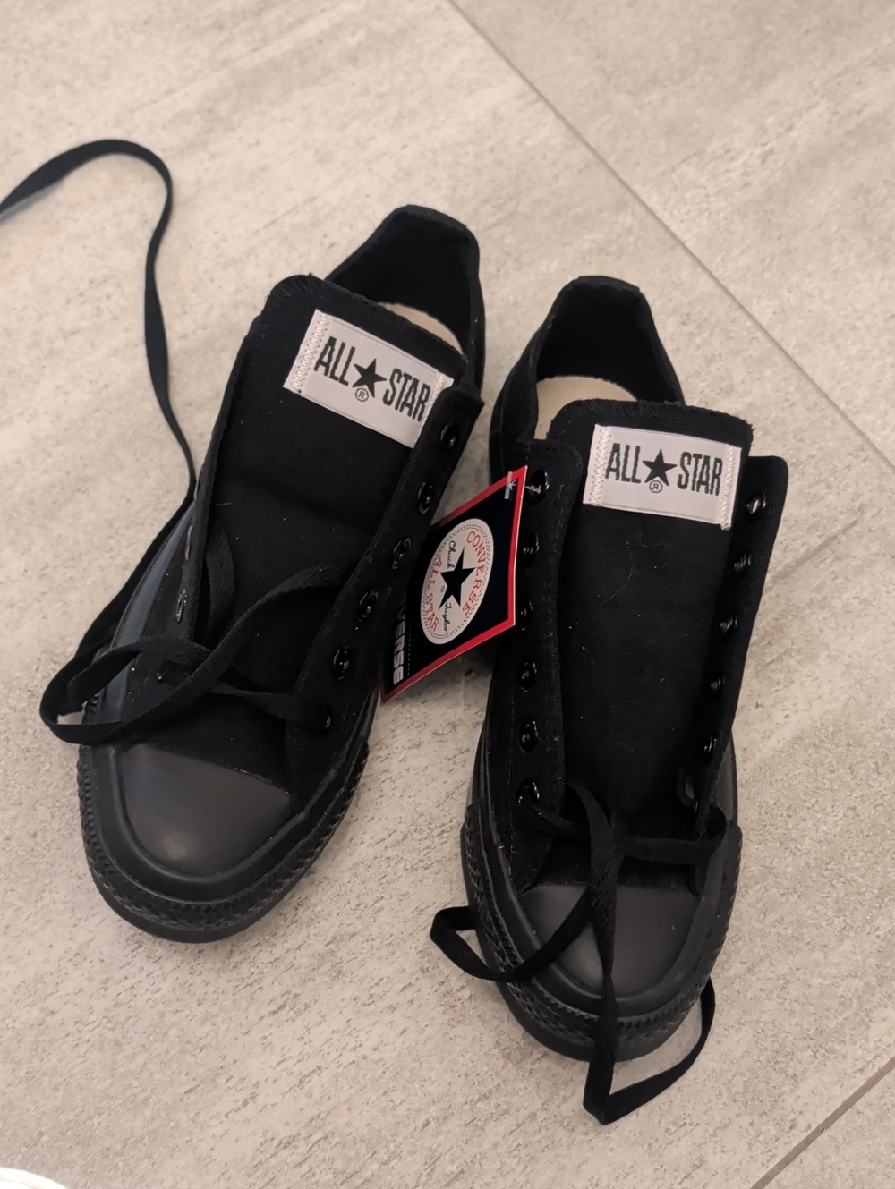 Converse Black Canvas Low-Top Sneakers